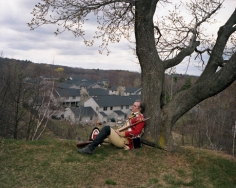 British Redcoat re-enactor, Battle of Concord and Lexington, Lexington, MA, 2002