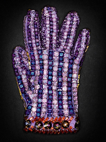 Henry Leutwyler, Purple Swarovski Crystal Glove, 2009
