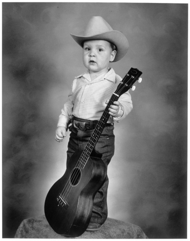 Leon Borensztein, Toddler with Guitar, Merced, California, 1980