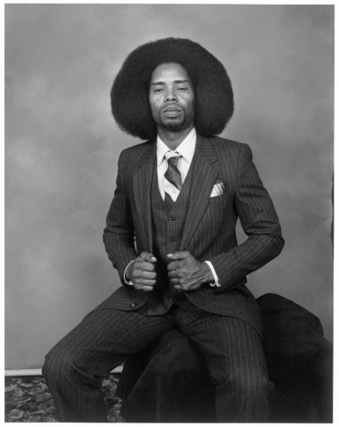 Leon Borensztein, Man with Afro, San Francisco, California, 1984