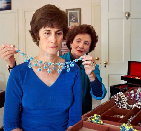 Sage Sohier, Mum offering her jewelry to Laine, Washington D.C., 2004