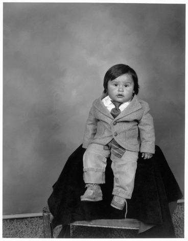 Leon Borensztein, Mexican Toddler with Tie, Reno, Nevada, 1979-1989