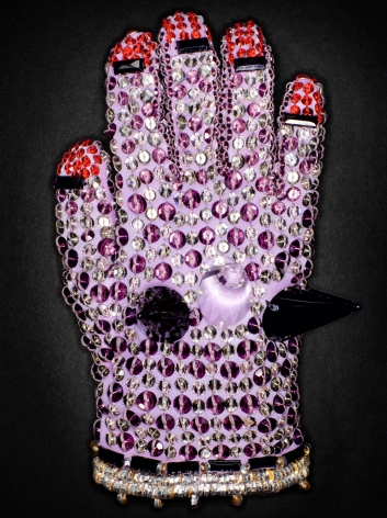Henry Leutwyler, Lavender Swarovski Crystal Glove, 2009
